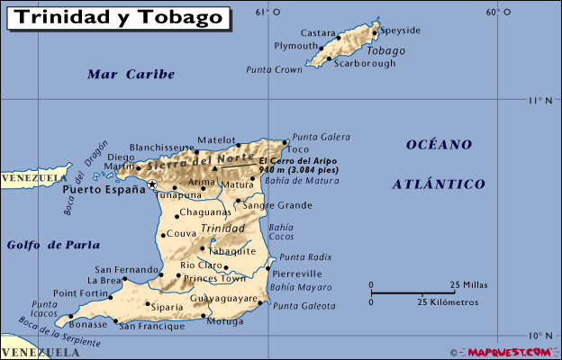 trinidadytobago mapa
